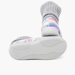 Zapatillas Casa<Pisamonas Zapatillas Casa Cuello Calcetin Lana Unicornio Color Gris