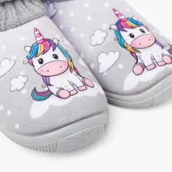 Zapatillas Casa<Pisamonas Zapatillas Casa Cuello Calcetin Lana Unicornio Color Gris