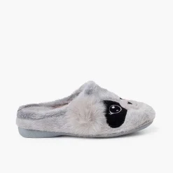 Zapatillas Casa<Pisamonas Zapatillas Casa Tipo Zueco Panda Color Gris