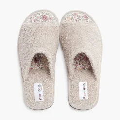 Zapatillas Casa<Pisamonas Zapatillas Casa Toalla Flores Niña Color Beige