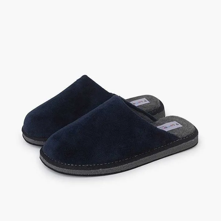 Zapatillas Casa<Pisamonas Zapatillas Chanclas De Casa Tejido Suave Color Azul Marino