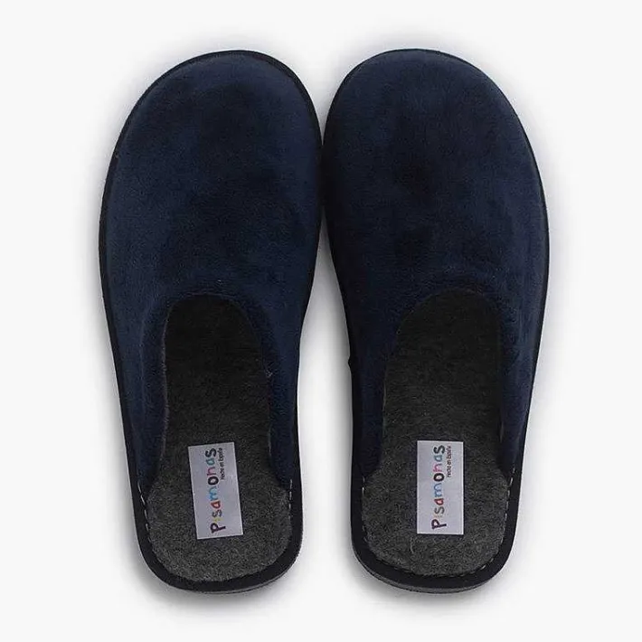 Zapatillas Casa<Pisamonas Zapatillas Chanclas De Casa Tejido Suave Color Azul Marino