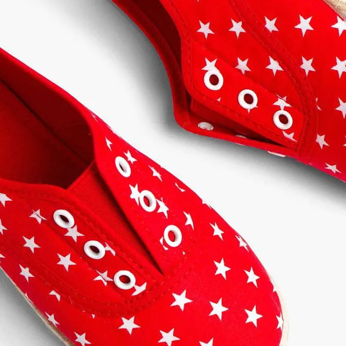 Zapatillas<Pisamonas Zapatillas Con Estrellas Sin Cordones