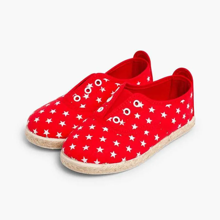 Zapatillas<Pisamonas Zapatillas Con Estrellas Sin Cordones