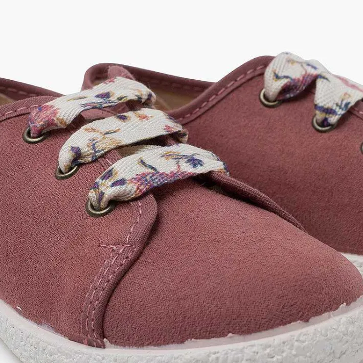 Zapatillas<Pisamonas Zapatillas Cordones Flores Serratex