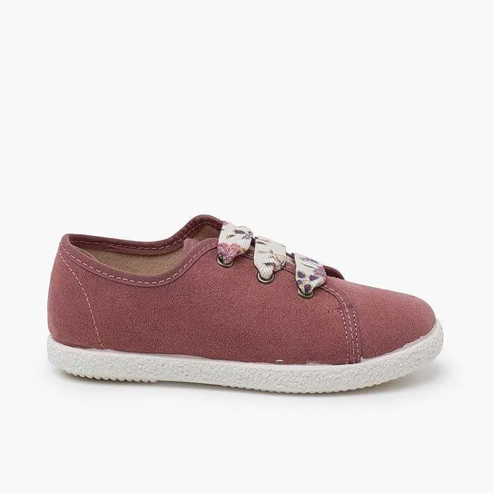 Zapatillas<Pisamonas Zapatillas Cordones Flores Serratex
