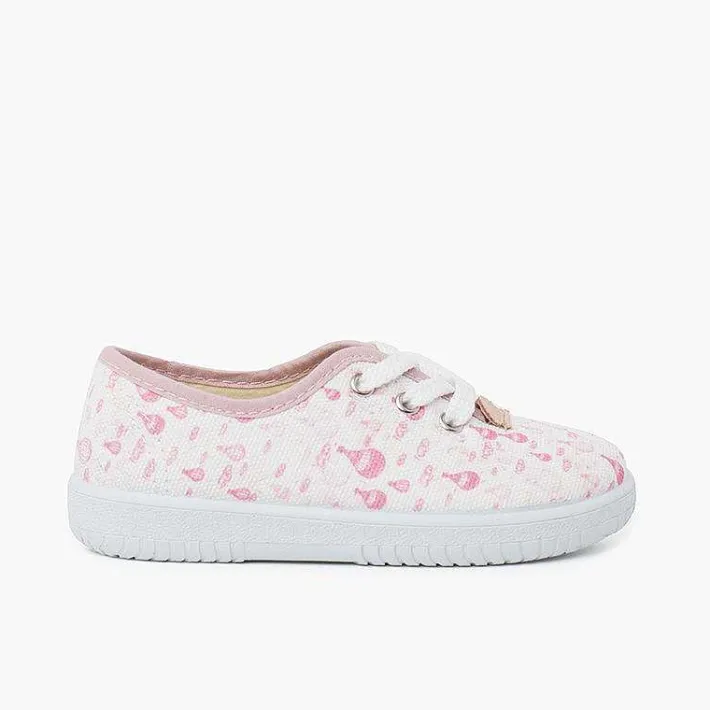 Zapatillas<Pisamonas Zapatillas Cordones Niños Lona Globitos