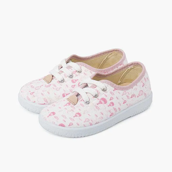Zapatillas<Pisamonas Zapatillas Cordones Niños Lona Globitos