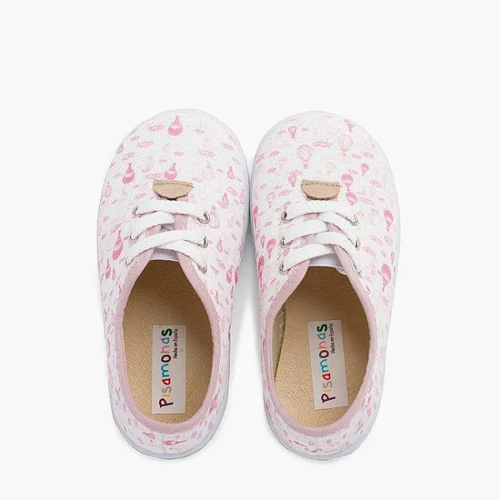 Zapatillas<Pisamonas Zapatillas Cordones Niños Lona Globitos