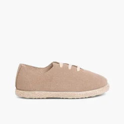 Zapatillas<Pisamonas Zapatillas Cordones Serraje Y Yute Niños