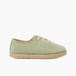 Zapatillas<Pisamonas Zapatillas Cordones Serraje Y Yute Niños