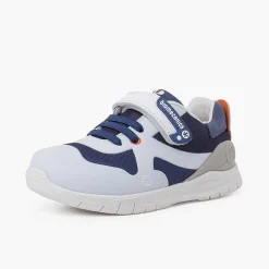 Zapatillas<Pisamonas Zapatillas Deportivas Rejilla Niños Biomecanics Color Azul Y Blanco