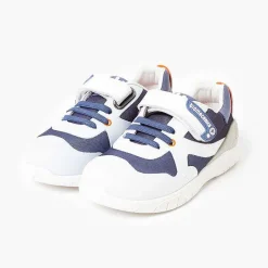 Zapatillas<Pisamonas Zapatillas Deportivas Rejilla Niños Biomecanics Color Azul Y Blanco
