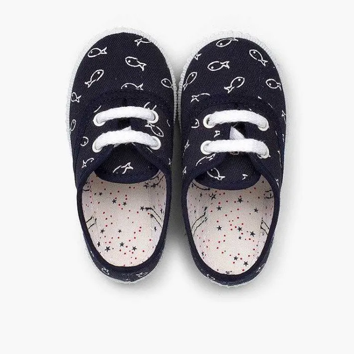 Zapatillas<Pisamonas Zapatillas Infantiles Estampado Peces