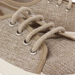 Zapatillas<Pisamonas Zapatillas Lino Con Cordones