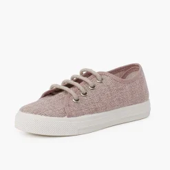 Zapatillas<Pisamonas Zapatillas Lino Con Cordones