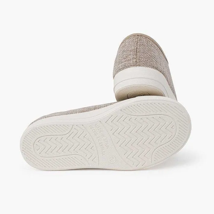 Zapatillas<Pisamonas Zapatillas Lino Con Cordones