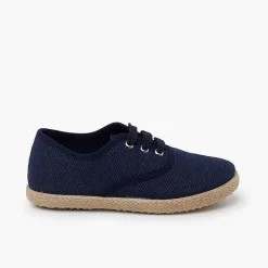 Zapatos Blucher<Pisamonas Zapatillas Lino Cordones Suela Alpargata