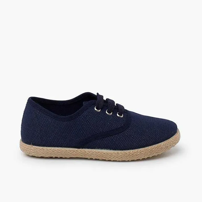 Zapatos Blucher<Pisamonas Zapatillas Lino Cordones Suela Alpargata