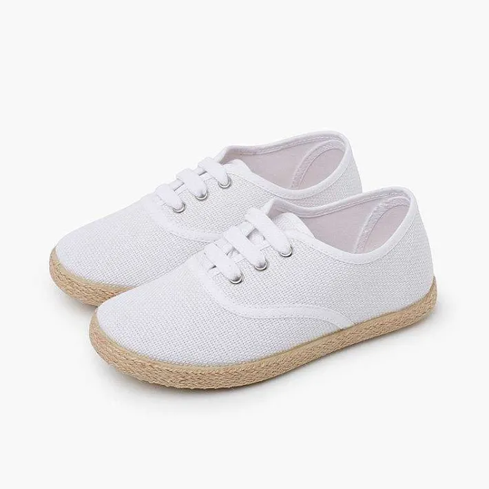 Zapatos Blucher<Pisamonas Zapatillas Lino Cordones Suela Alpargata