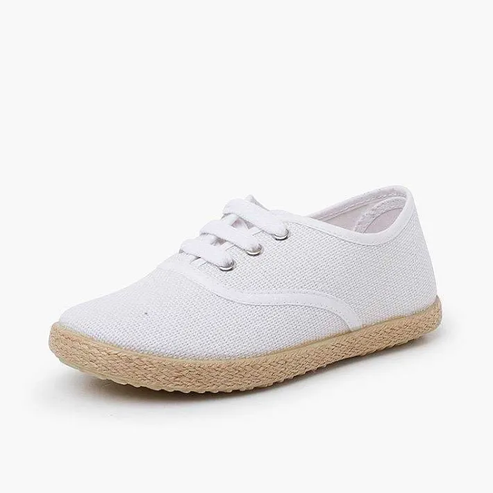 Zapatos Blucher<Pisamonas Zapatillas Lino Cordones Suela Alpargata