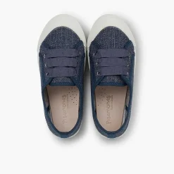 Zapatillas<Pisamonas Zapatillas Lino Purpurina Niña