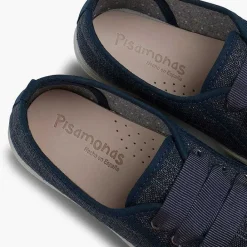 Zapatillas<Pisamonas Zapatillas Lino Purpurina Niña