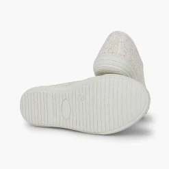 Zapatillas<Pisamonas Zapatillas Lino Purpurina Niña