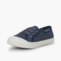 Zapatillas<Pisamonas Zapatillas Lino Purpurina Niña