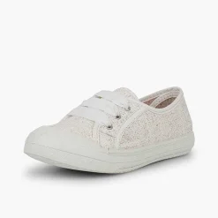 Zapatillas<Pisamonas Zapatillas Lino Purpurina Niña
