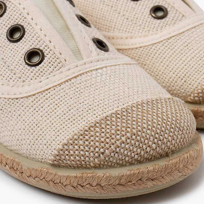 Zapatillas<Pisamonas Zapatillas Lino Sin Cordones Puntera Yute