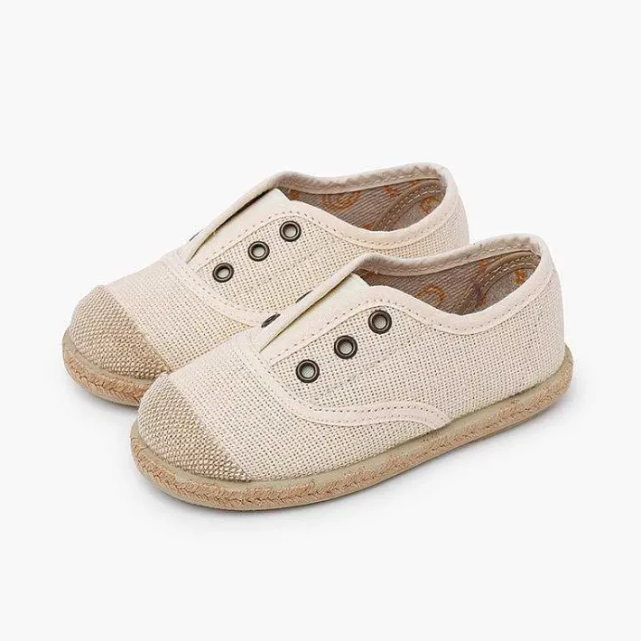 Zapatillas<Pisamonas Zapatillas Lino Sin Cordones Puntera Yute