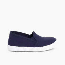 Zapatillas<Pisamonas Zapatillas Lona Con Elastico Y Suela De Goma