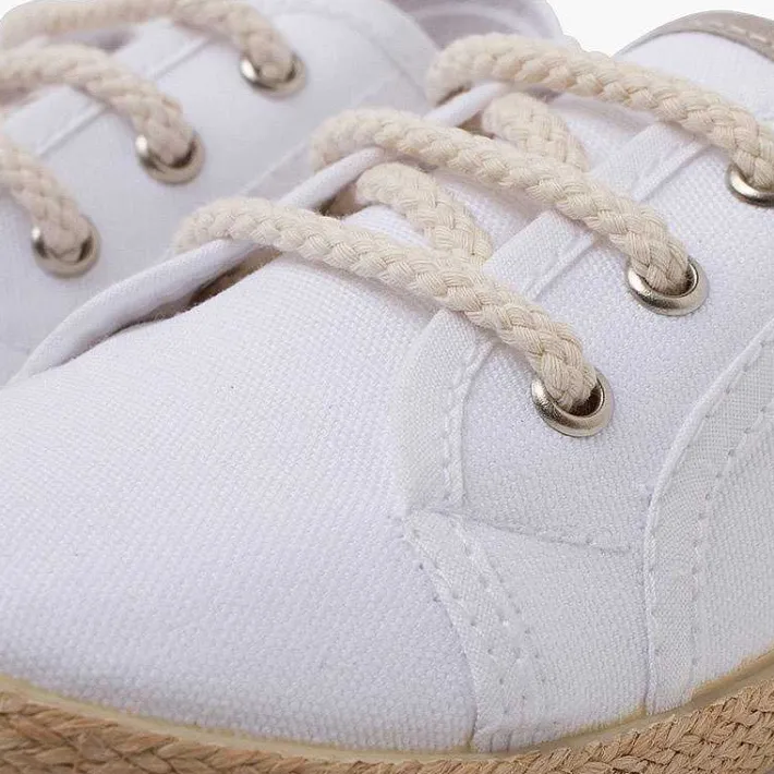 Zapatillas<Pisamonas Zapatillas Lona Cordones Tipo Alpargata