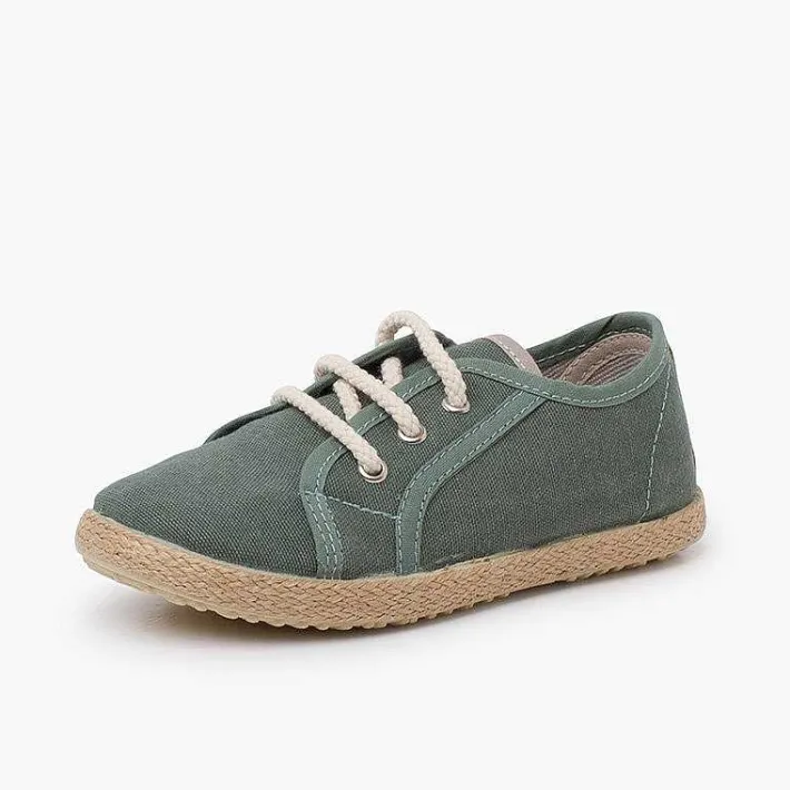 Zapatillas<Pisamonas Zapatillas Lona Cordones Tipo Alpargata