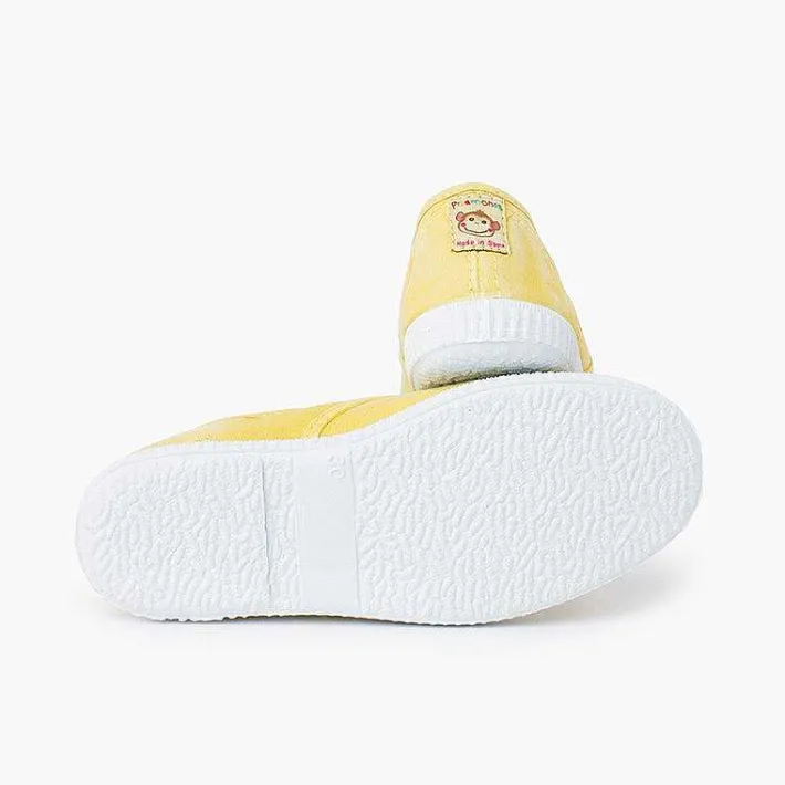 Zapatillas<Pisamonas Zapatillas Lona Efecto Desgastado Sin Cordones