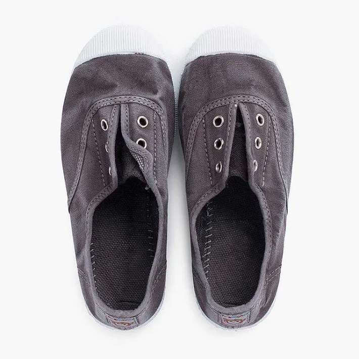Zapatillas<Pisamonas Zapatillas Lona Efecto Desgastado Sin Cordones