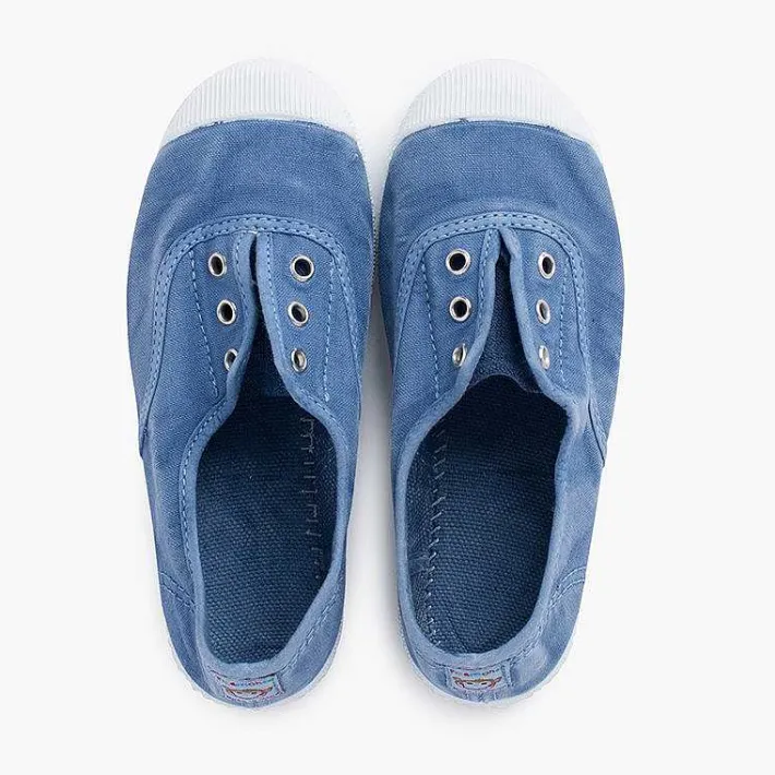 Zapatillas<Pisamonas Zapatillas Lona Efecto Desgastado Sin Cordones