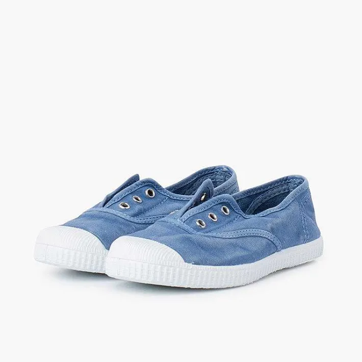 Zapatillas<Pisamonas Zapatillas Lona Efecto Desgastado Sin Cordones