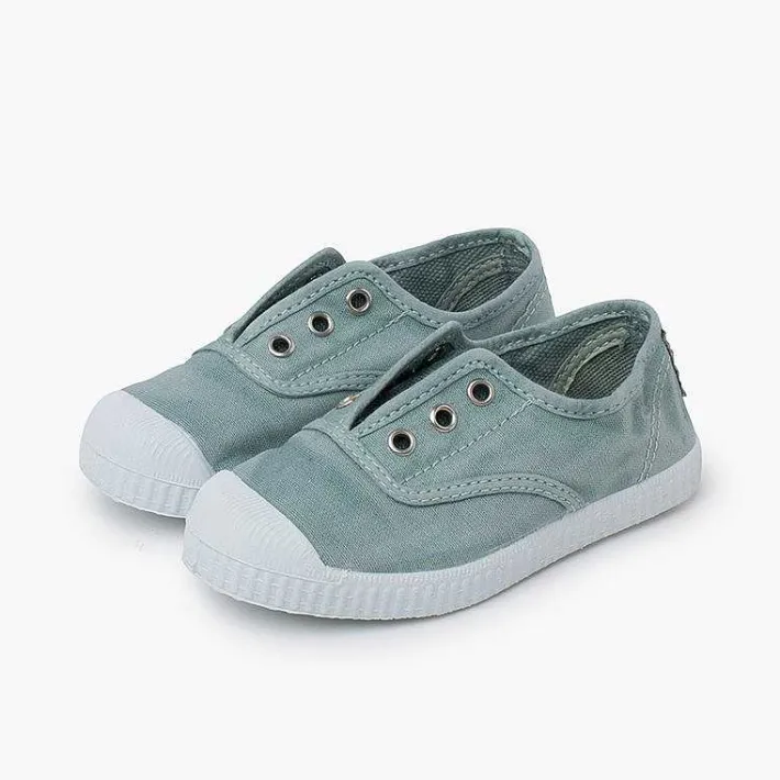 Zapatillas<Pisamonas Zapatillas Lona Efecto Desgastado Sin Cordones