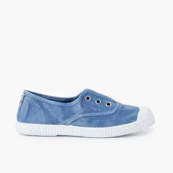 Zapatillas<Pisamonas Zapatillas Lona Efecto Desgastado Sin Cordones