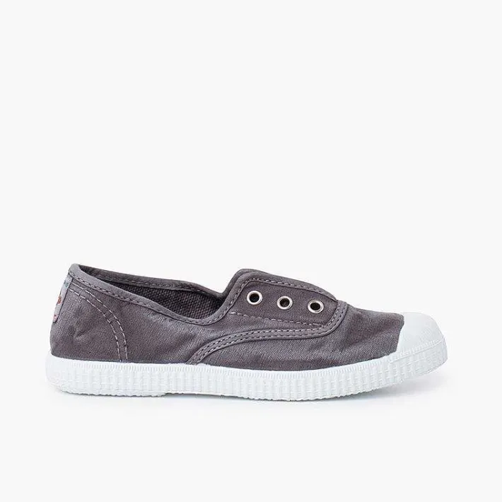 Zapatillas<Pisamonas Zapatillas Lona Efecto Desgastado Sin Cordones