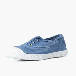 Zapatillas<Pisamonas Zapatillas Lona Efecto Desgastado Sin Cordones