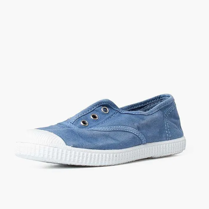 Zapatillas<Pisamonas Zapatillas Lona Efecto Desgastado Sin Cordones