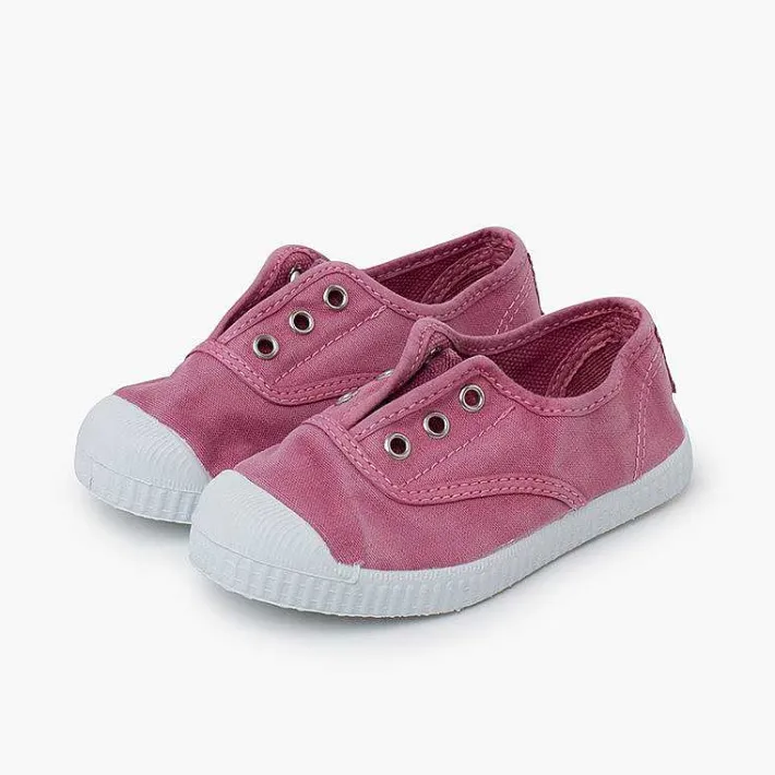 Zapatillas<Pisamonas Zapatillas Lona Efecto Desgastado Sin Cordones