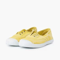 Zapatillas<Pisamonas Zapatillas Lona Efecto Desgastado Sin Cordones