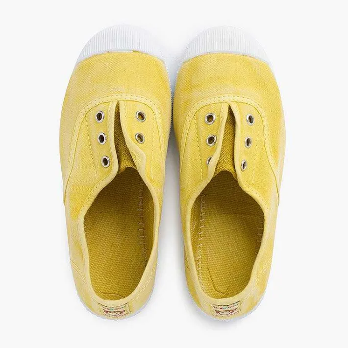 Zapatillas<Pisamonas Zapatillas Lona Efecto Desgastado Sin Cordones