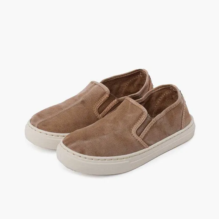Zapatillas<Pisamonas Zapatillas Lona Lavada Elastico Lateral