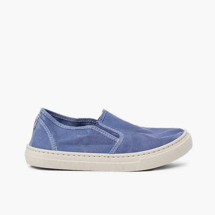 Zapatillas<Pisamonas Zapatillas Lona Lavada Elastico Lateral