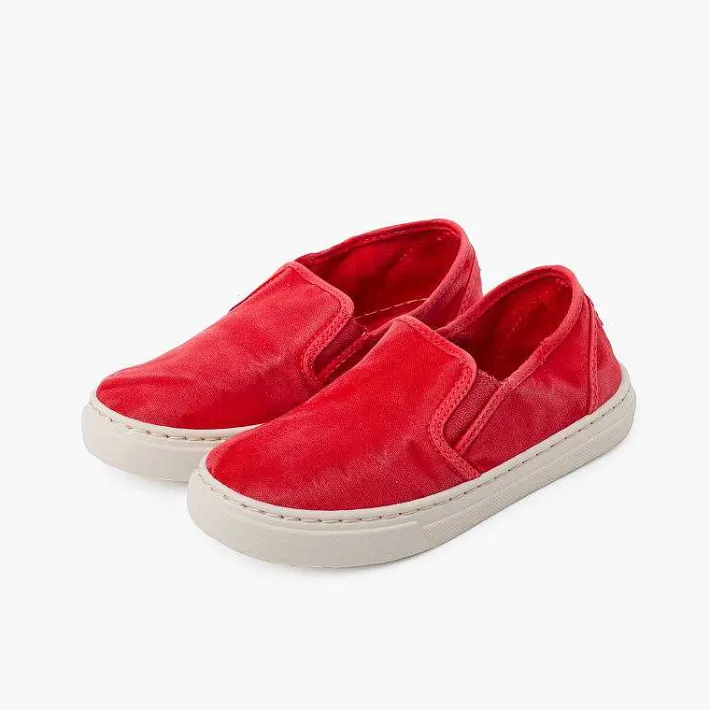 Zapatillas<Pisamonas Zapatillas Lona Lavada Elastico Lateral
